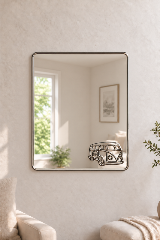 Camper Van Acrylic Mirror

Bring your favorite animal into your home decor with this square acrylic mirror with small Camper Van design. Its playful design is perfect for anywhere around the home