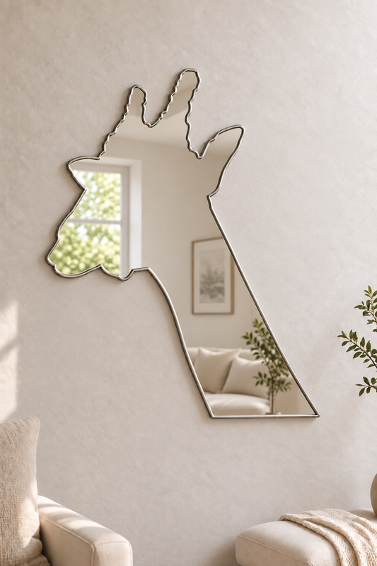 Giraffe Acrylic Mirror

Bring your favorite animal into your home decor with this Giraffe Mirror shaped acrylic mirror. Its playful design is perfect for anywhere around the home
