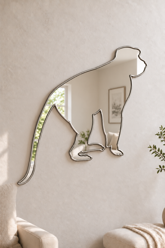 Monkey Acrylic Mirror

Bring your favorite animal into your home decor with this Monkey Mirror shaped acrylic mirror. Its playful design is perfect for anywhere around the home