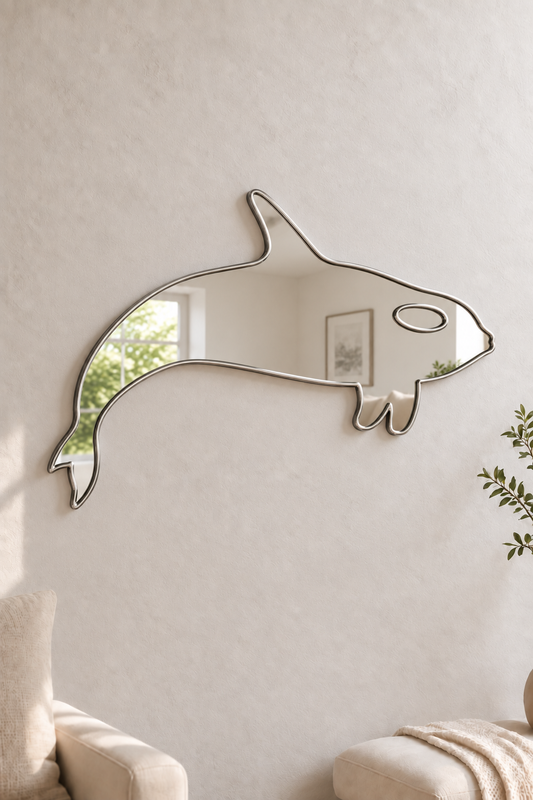 Orca Acrylic Mirror

Bring your favorite animal into your home decor with this Orca Mirror shaped acrylic mirror. Its playful design is perfect for anywhere around the home