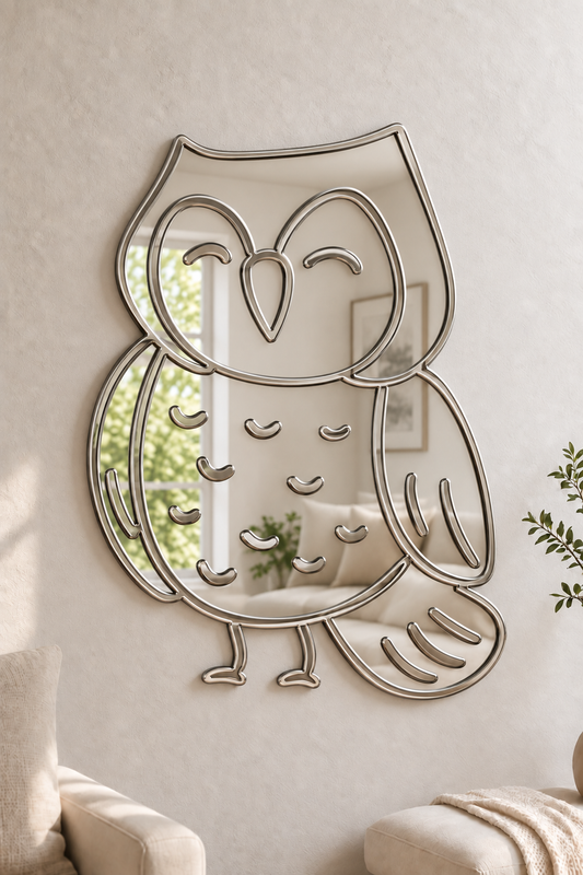 Owl Acrylic Mirror

Bring your favorite animal into your home decor with this Owl Mirror shaped acrylic mirror. Its playful design is perfect for anywhere around the home