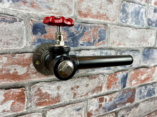 Industrial Style Pipework Toilet Roll Holder With Decorative Valve

Made to order By Splintered Furniture