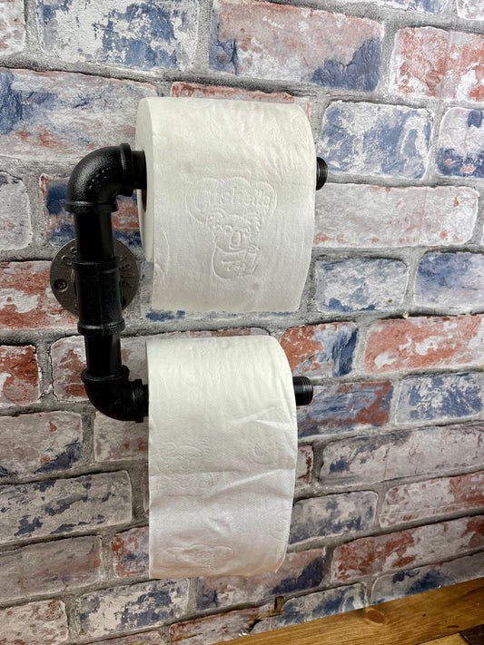 Industrial Style Pipework Double Toilet Roll Holder

Made to order industrial style metal pipework double toilet roll holder in a choice of colours. Free UK delivery by Splintered