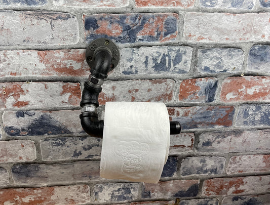 Industrial Style Pipework Angled Toilet Roll Holder With Decorative Valve

Made to order industrial style metal pipework toilet roll holder in a choice of colours. Free delivery by Splintered