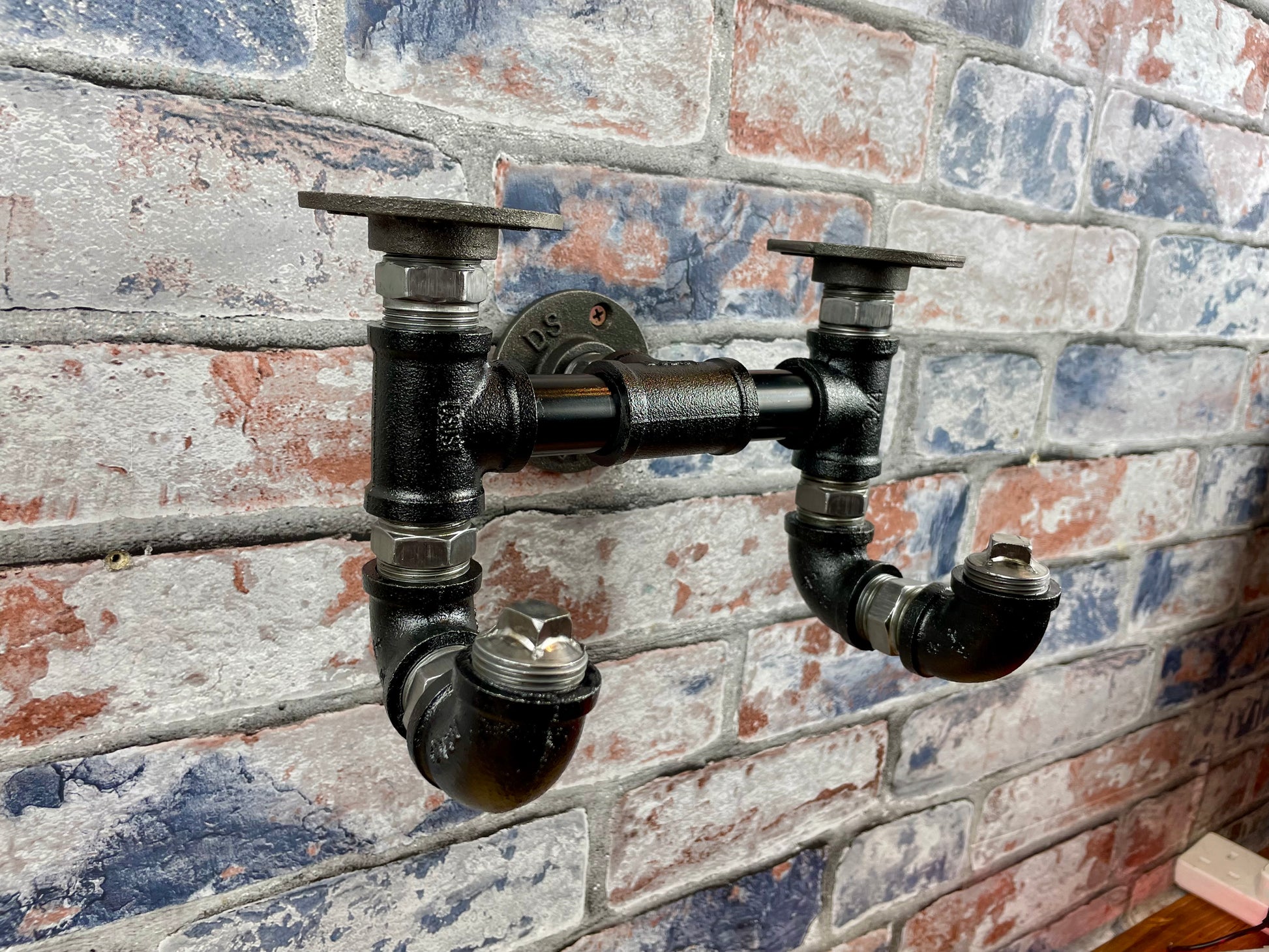 Industrial Style Metal Pipework Coat Hooks Set

Chunky and super sturdy, these metal coat hook sets come fully built and ready to attach to your wall. Perfect from coats, scarves, hats, keys and more.