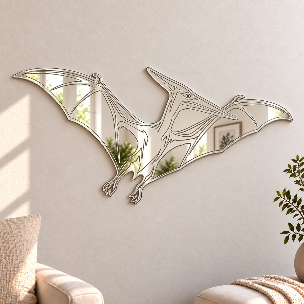 Pterodactyl Mirror

This fun and unique Pterodactyl mirror makes a great addition to any children's bedroom, playroom or play area.