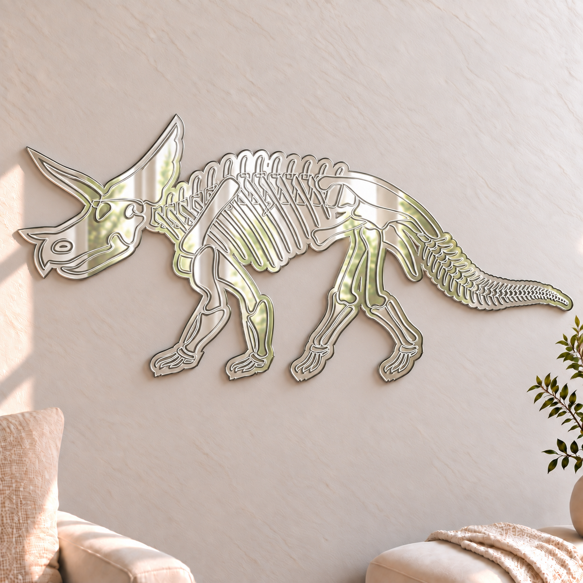 Triceratops Skeleton Mirror

This fun and unique Velociraptor Skeleton mirror makes a great addition to any children's bedroom, playroom or play area.