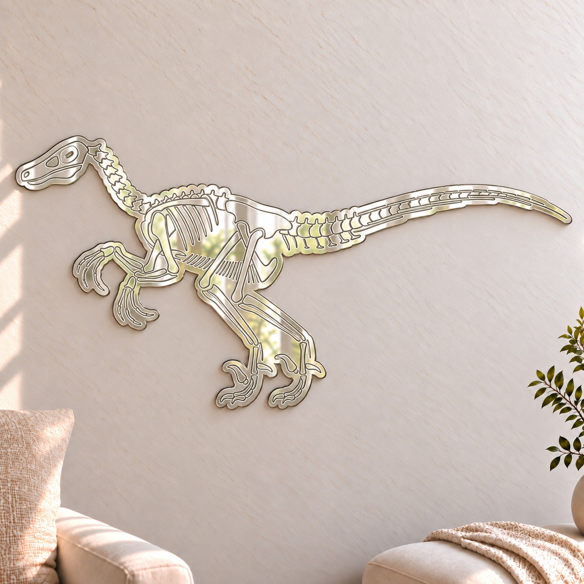 Velociraptor Skeleton Mirror

This fun and unique Velociraptor Skeleton mirror makes a great addition to any children's bedroom, playroom or play area.