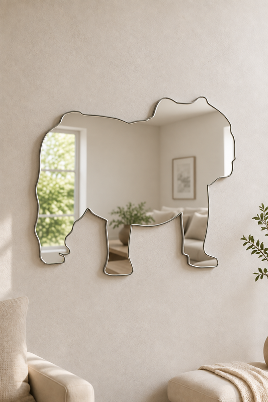 Bulldog Acrylic Mirror

Bring your favorite dog breed into your home decor with this Bulldog shaped acrylic mirror. Its playful design is perfect for anywhere around the home