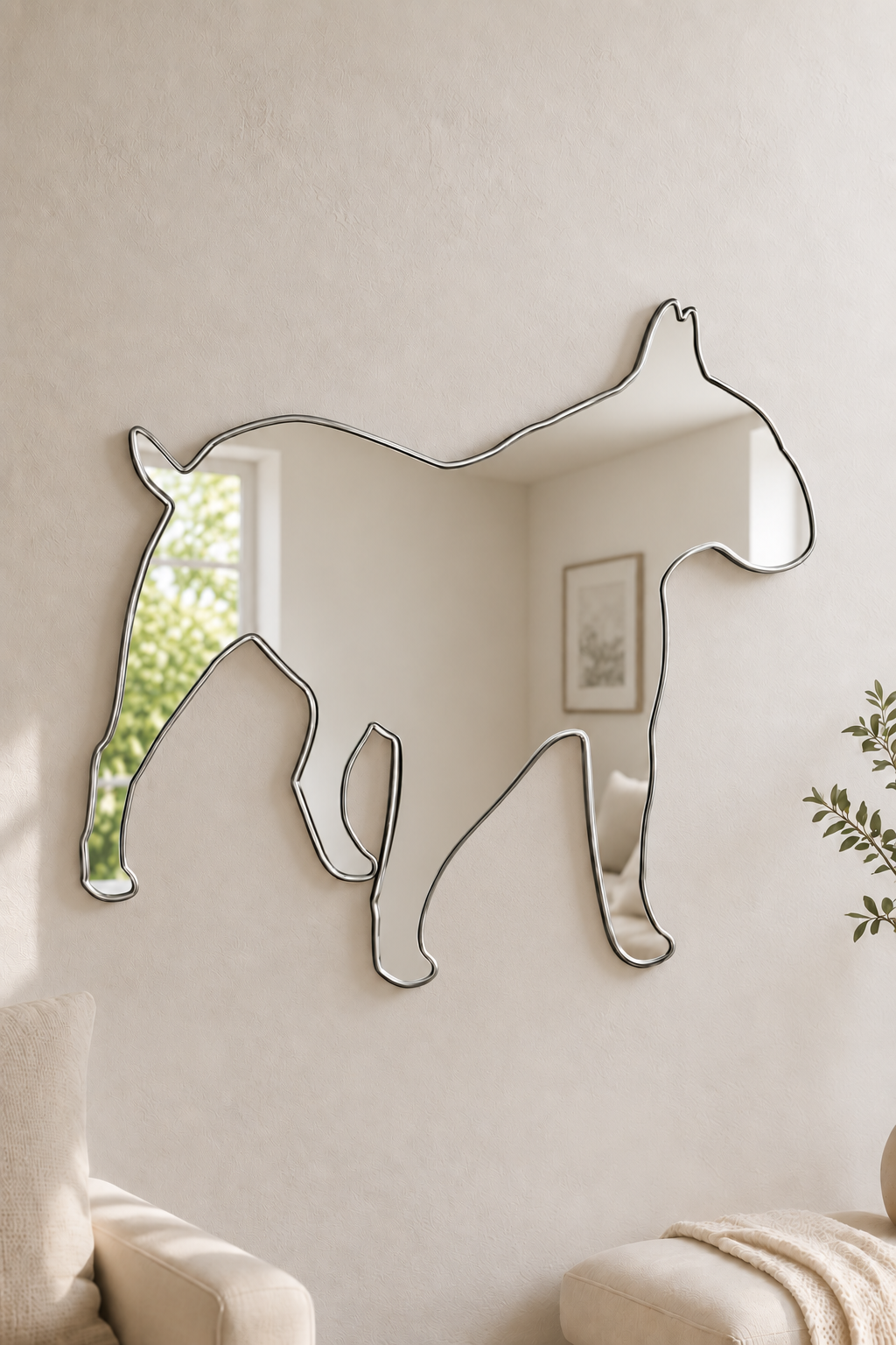 English Bulldog Acrylic Mirror

Bring your favorite dog breed into your home decor with this English Bulldog shaped acrylic mirror. Its playful design is perfect for anywhere around the hom
