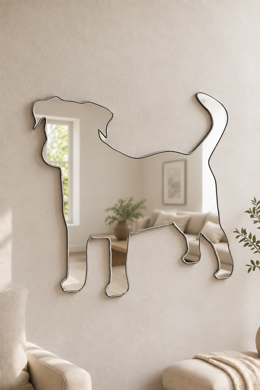 Jack Russell&nbsp;Acrylic Mirror

Bring your favorite dog breed into your home decor with this Jack Russell&nbsp;shaped acrylic mirror. Its playful design is perfect for anywhere around the home