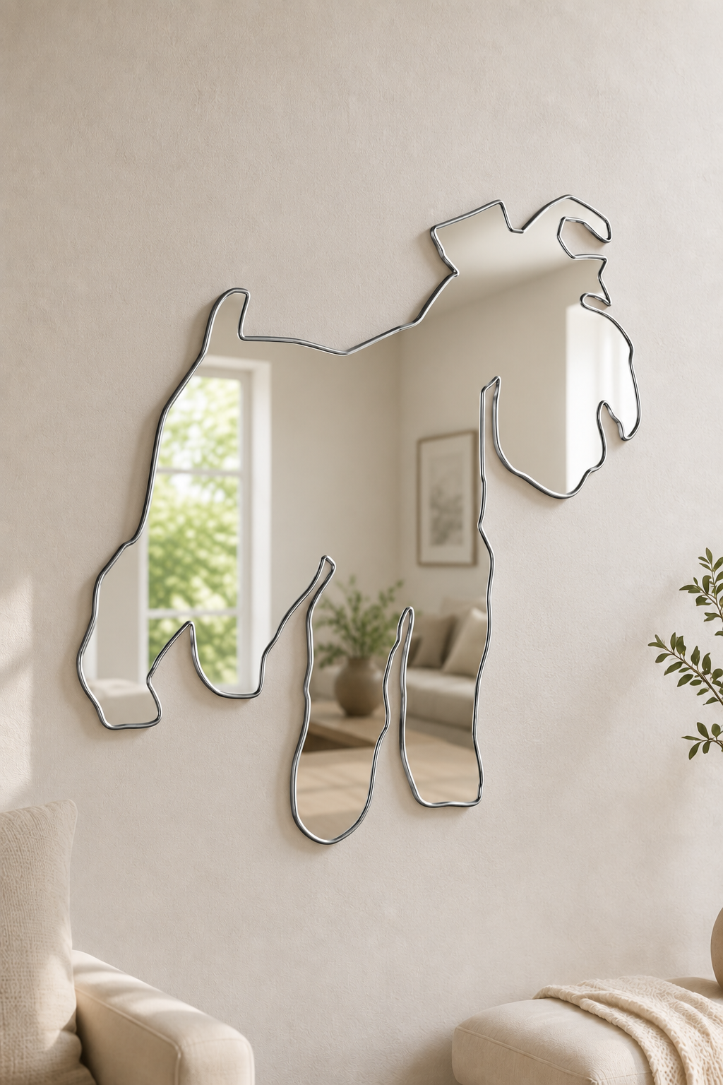 Schnauzer Acrylic Mirror

Bring your favorite dog breed into your home decor with this Schnauzer shaped acrylic mirror. Its playful design is perfect for anywhere around the home