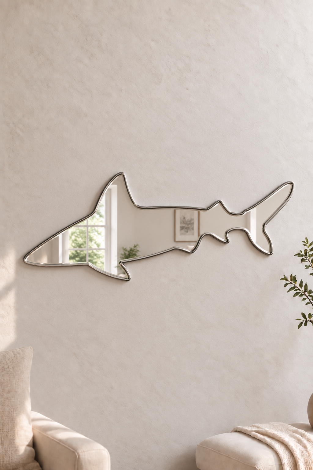 Shark Acrylic Mirror

Bring your favorite animal into your home decor with this Shark Mirror shaped acrylic mirror. Its playful design is perfect for anywhere around the home