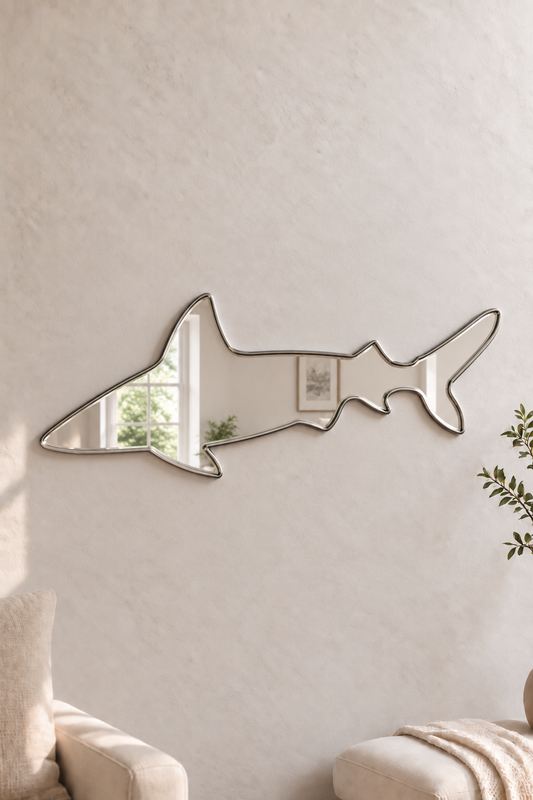 Shark Acrylic Mirror

Bring your favorite animal into your home decor with this Shark Mirror shaped acrylic mirror. Its playful design is perfect for anywhere around the home