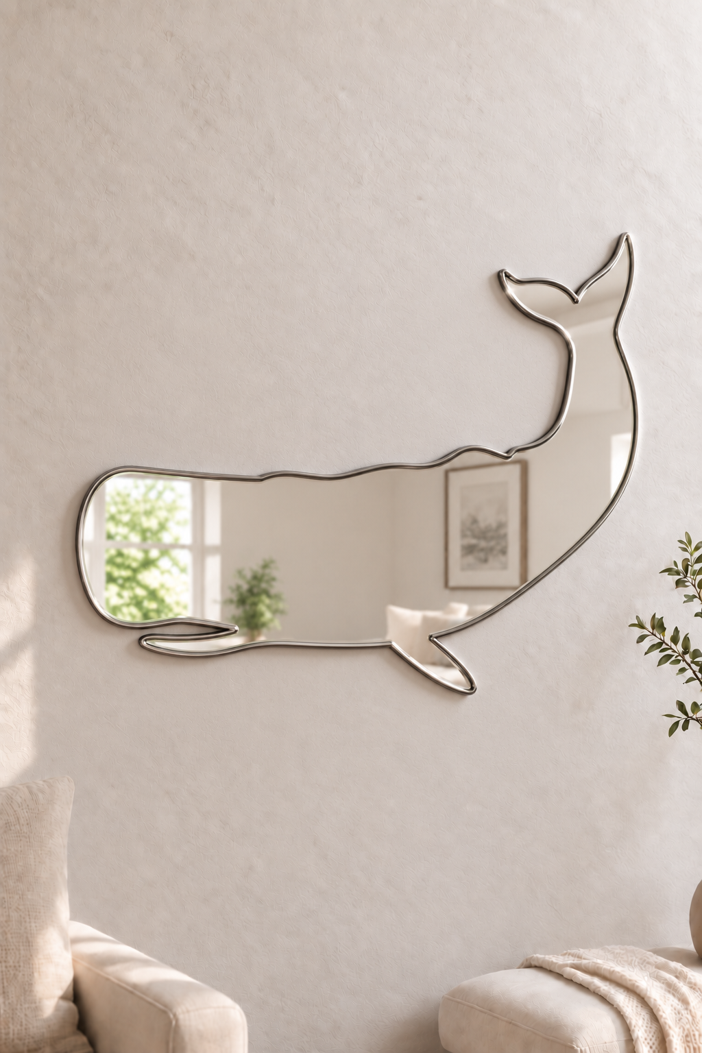 Whale Acrylic Mirror

Bring your favorite animal into your home decor with this Whale Mirror shaped acrylic mirror. Its playful design is perfect for anywhere around the home
