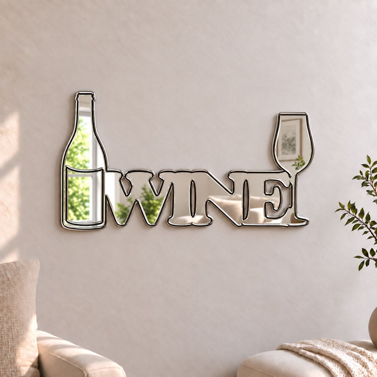 Wine Mirror

Add a fun and unique mirror to anywhere around the house with this wine acrylic mirror set.